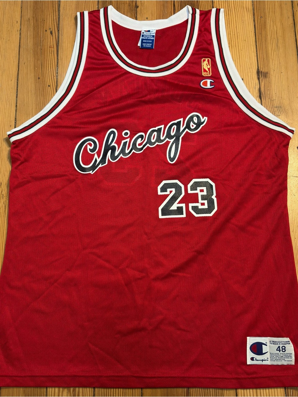 Vintage 90s Michael Jordan Chicago Bulls Champion 50th Anniversary Jersey